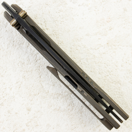 Нож WE Knife Winsome, Satin, M390, Bronze Titanium/ Marble Carbon Fiber Handle, WE23092-3 Нож WE Knife Winsome, Satin, M390, Bronze Titanium/ Marble Carbon Fiber Handle, WE23092-3