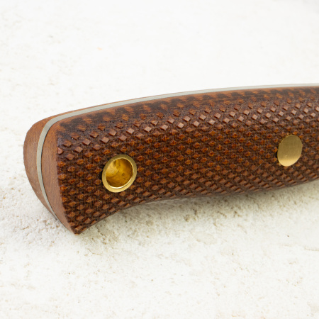 Нож Южный Крест Рыбацкий М, Elmax, Micarta Coyote, Насечка