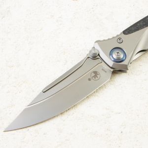 Нож Microtech Socom Bravo Mini, Bead Blasted, M390, Titanium/Carbon Black Handle, 260M-7 Нож Microtech Socom Bravo Mini, Bead Blasted, M390, Titanium/Carbon Black Handle, 260M-7