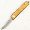 Нож Microtech UTX-85, Stonewash, M390, Aluminum Tan, 231-10 TA Нож Microtech UTX-85, Stonewash, M390, Aluminum Tan, 231-10 TA