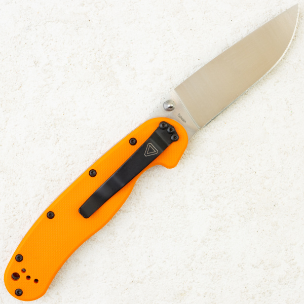 Нож Ontario Rat 1, AUS-8, Satin, Orange Nylon, 8848OR