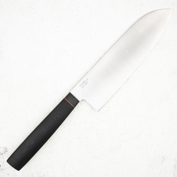 Нож большой сантоку OWL SA180 F, N690 Cryo, G10 Black - купить в интернет-магазине Blademan