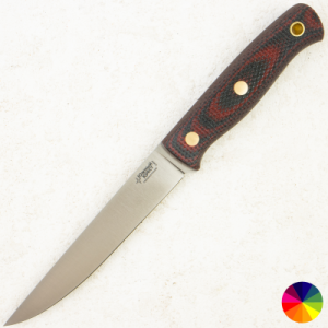 Нож Южный Крест Рыбацкий L, Elmax, Micarta Black/Red, Насечка