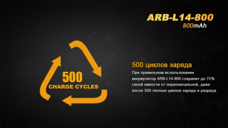 Аккумулятор 14500 Fenix ARB-L14 800mAh Аккумулятор 14500 Fenix ARB-L14 800mAh - купить в интернет-магазине Blademan