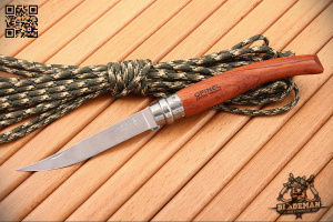 Нож филейный Opinel №10, Нержавеющая сталь, Бубинга - складной туристические ножи из стали
