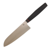 Нож Сантоку OWL Knife SA160 F, N690 Cryo, G10 Black Handle