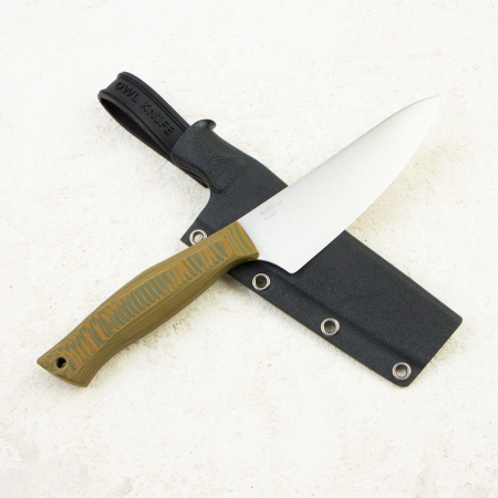 Нож OWL S120 F, N690 Cryo, G10 Sand/Olive Handle, Kydex