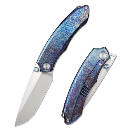 Нож Remette Wild Species, M390, Titanium Fired DarkBlue Handle, WD108-B