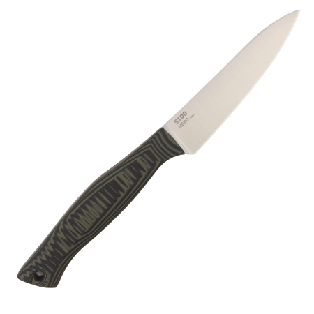 Нож овощной OWL S100 F, N690 Cryo, G10 Black/Olive, Kydex