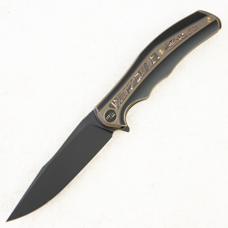 Нож WE Knife Zonda, CPM 20CV, Copper Foil Carbon Fiber / Black Titanium Handle