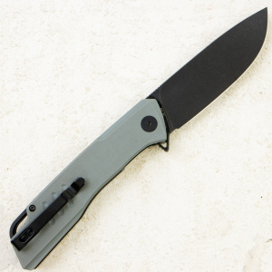 Нож Petrified Fish Loco, D2, Black Stonewash, G10 Gray Handle, PFB02GADW