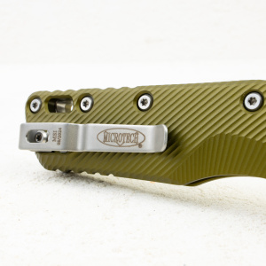 Нож Microtech MSI, Stonewash, M390, Aluminum Fluted OD Green, 210-10 Нож Microtech MSI, Stonewash, M390, Aluminum Fluted OD Green, 210-10
