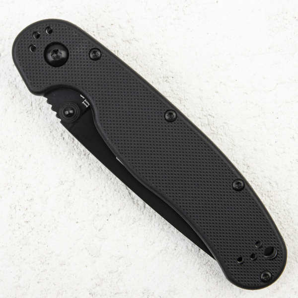 Нож Ontario Rat 2, AUS-8, Black, Black Nylon, 8861BP