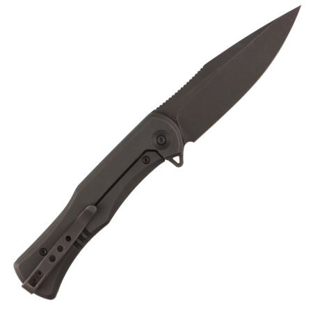 Нож WE Knife Primoris, Black Stonewashed, 20CV, Titanium Black Handle, WE20047A-3