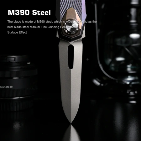 Нож Remette Infinite Power, M390, Titanium Purple Handle, RTIP-G