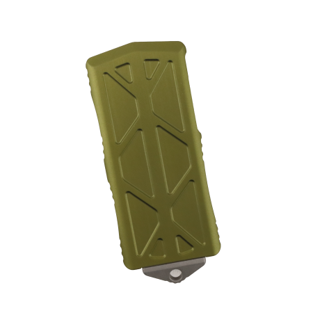 Нож Microtech Exocet (Double Edge), Apocalyptic, M390, Aluminum OD Green, 157-10 APOD