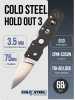 Нож Cold Steel Hold Out 3, S35VN, G10 Black