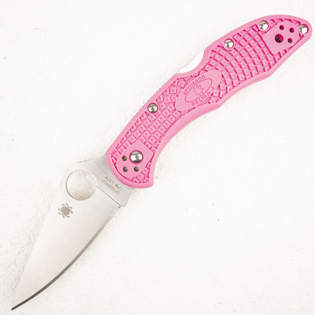 Нож Spyderco Delica 4, S30V, FRN Pink