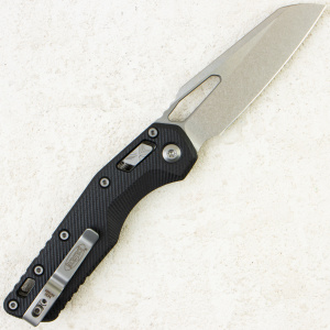 Нож Microtech MSI, Stonewash, M390, G10 Fluted Black, 210-10 Нож Microtech MSI, Stonewash, M390, G10 Fluted Black, 210-10