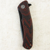 Нож Petrified Fish Warrior, Black Stonewashed, K110, Gmascus G10 Red/Black Handle, PF949R