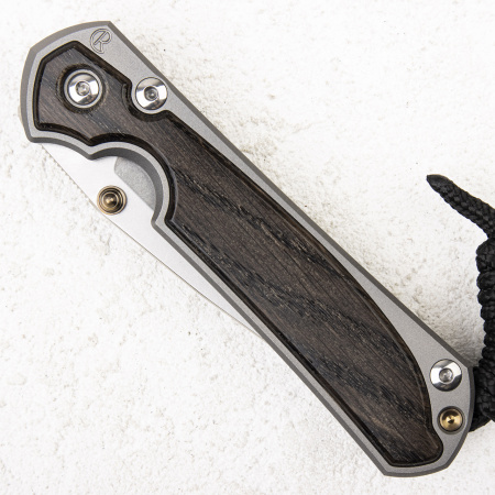 Нож Chris Reeve Small Sebenza 31, S45VN, Titanium/Bog Oak - купить в интернет-магазине Blademan