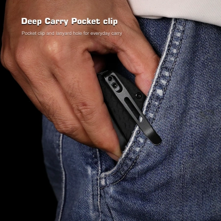 Нож Remette Cool Whale, 14C28N, G10 Black Handle, RTCL-G2