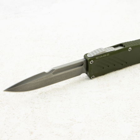 Нож Guardian Tactical Recon-035 G2, Stonewash, MagnaCut, Aluminum OD Green Handle, 98511
