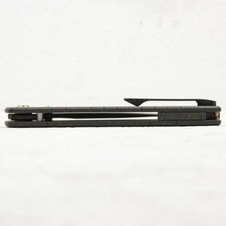 Нож WE Knife Evoke, 20CV, Titanium Tiger Stripe Black - купить в интернет-магазине Blademan