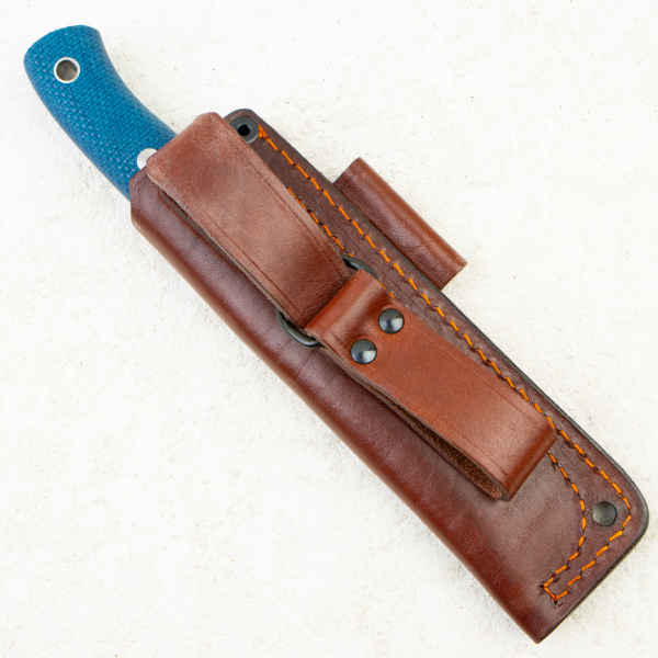 Нож Южный Крест Скаут, Convex, Elmax, Micarta Кобальт, Насечка, 237.0556.Elmax.K