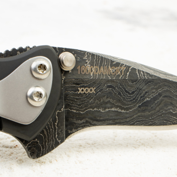 Нож Kershaw Chive, 420HC, Damascus,  Aluminum Black, 1600DAMBK