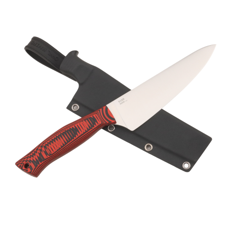 Нож OWL S160 F Мини-Шеф, N690 Cryo, G10 Black/Red, Kydex