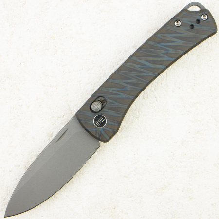 Нож WE Knife Nightblade, Gray Stonewashed CPM 20CV, Titanium Tiger Stripe Handle, WE22046-3