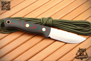 Южный Крест Caribou, N690, Конвекс, Микарта зелёно-красная, насечка - купить в интернет-магазине Blademan