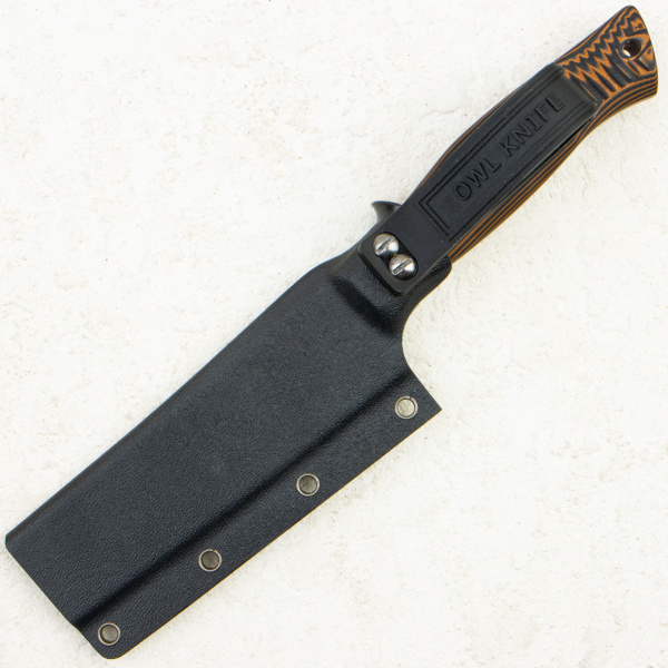 Нож OWL Canadian F, N690 Cryo, G10 Black/Orange Handle, Kydex