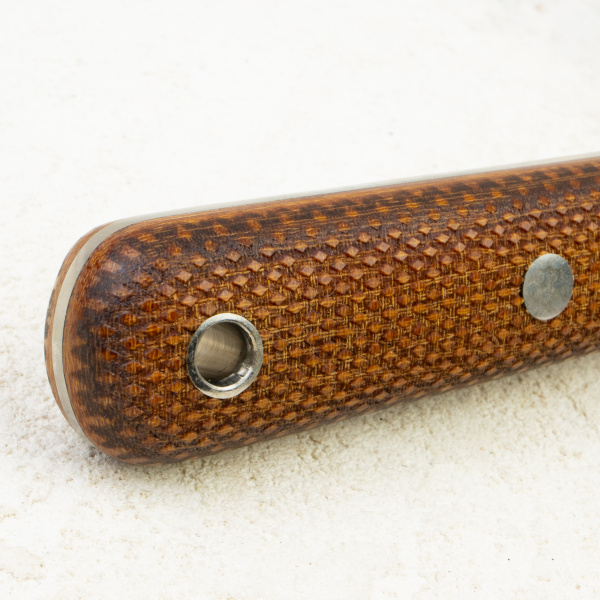 Нож Южный Крест Кефарт L, Elmax, Convex, Micarta Coyote, Насечка
