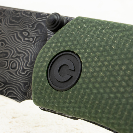 Нож CIVIVI Sokoke Front Flipper & Thumb Stud, Damascus, Micarta Green, C22007-DS2 Нож CIVIVI Sokoke Front Flipper & Thumb Stud, Damascus, Micarta Green, C22007-DS2