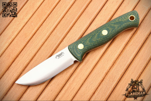 Южный Крест Caribou, D2, Конвекс, Микарта жёлто-зеленая, Насечка - купить в интернет-магазине Blademan