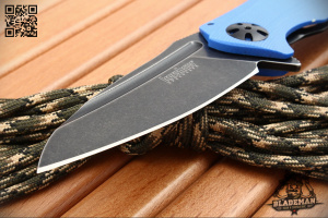 Нож Kershaw Natrix, Blackwash, Blue - складной туристические ножи из стали