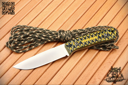 Нож OWL Barn F, Sleipner, G10 Black-Yellow, Kydex - купить в интернет-магазине Blademan