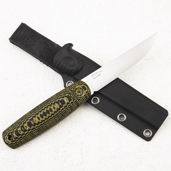 Нож OWL North S F, M390 Cryo, G10 Black/Yellow, Kydex Classic - купить в интернет-магазине Blademan