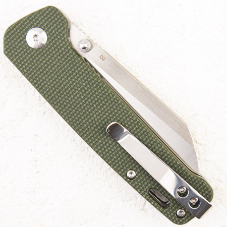 Нож QSP Penguin, D2, Linen Micarta Green - купить в интернет-магазине Blademan