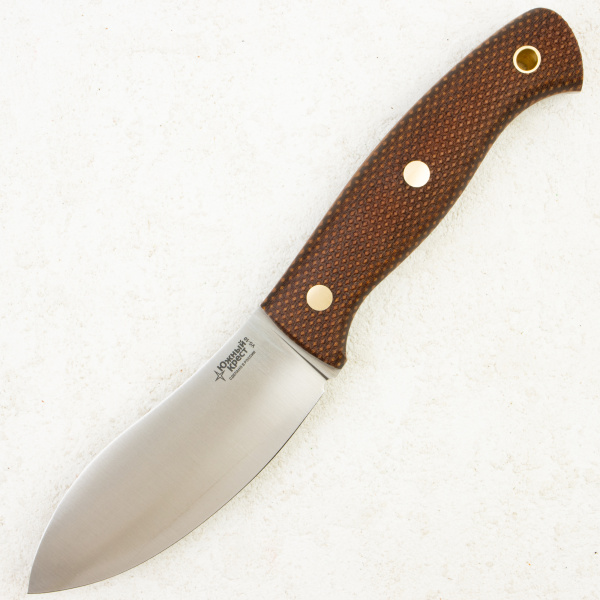 Нож Южный Крест Нессмук Норд Хантер, CPR, Convex, Micarta Coyote, Насечка, 231