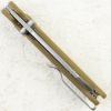 Нож QSP Penguin V2 Glyde Lock, Stonewash-Satin, 14C28N, FRN Khaki Handle, QS130GL-C1 Нож QSP Penguin V2 Glyde Lock, Stonewash-Satin, 14C28N, FRN Khaki Handle, QS130GL-C1