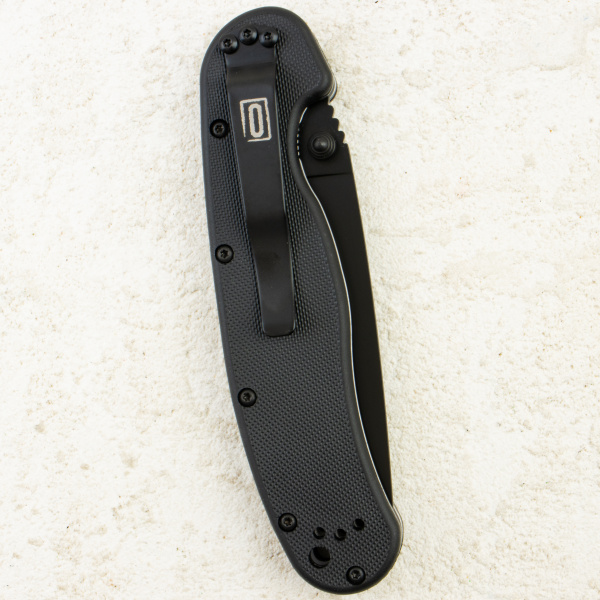 Нож Ontario Rat 1, Black, AUS-8, Nylon Black Handle, 8846BP