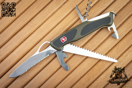 Нож перочинный Victorinox RangerGrip 179 Green/Black - купить в интернет-магазине Blademan