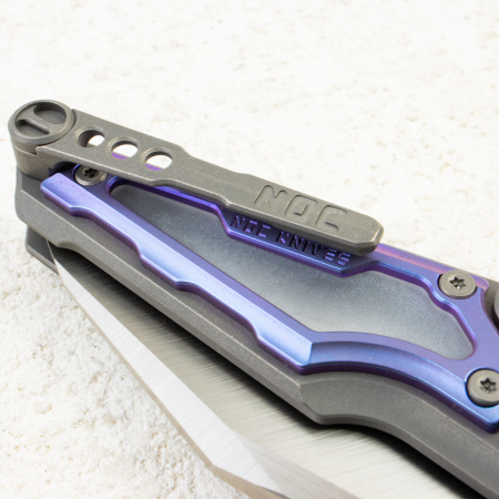 Нож NOC Knives MT-32, M390, Titanium Blue Handle, MT-3208 Нож NOC Knives MT-32, M390, Titanium Blue Handle, MT-3208