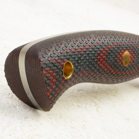 Нож Южный Крест Нессмук Норд Хантер, VG10, Конвекс, Микарта Красно-Черная, Насечка