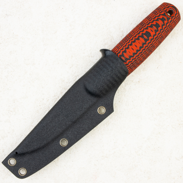 Нож OWL North XS F, CROMAX Cryo, G10 Black/Red, Kydex