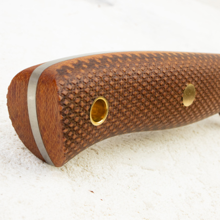 Нож Южный Крест Скаут L, VG10, Конвекс, Микарта Койот, Насечка