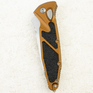 Нож Microtech Socom Elite Auto Tanto, Stonewash, M390, Aluminum Tan, 161A-10 Нож Microtech Socom Elite Auto Tanto, Stonewash, M390, Aluminum Tan, 161A-10